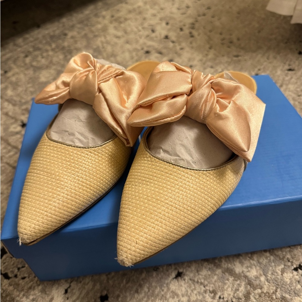Jack Rogers Heidi Mule Rattan Size 10